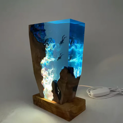 Divers Resin Lamp