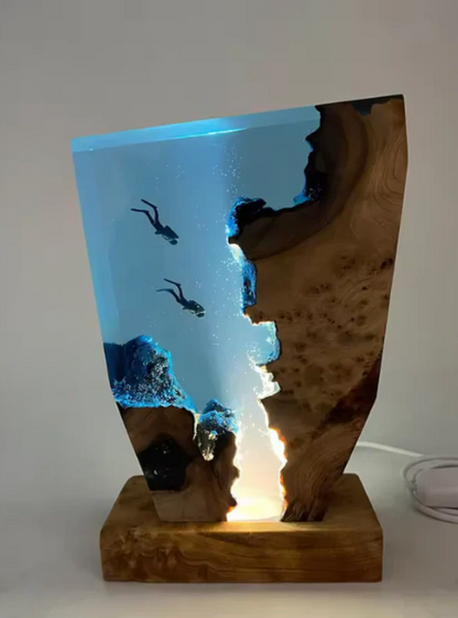 Divers Resin Lamp