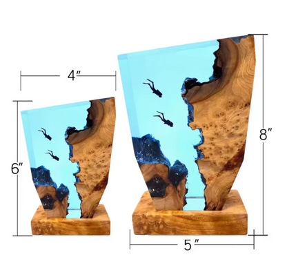 Divers Resin Lamp