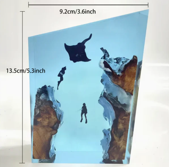 Batfish Resin Lamp
